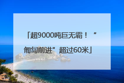 超9000吨巨无霸！“匍匐前进”超过60米