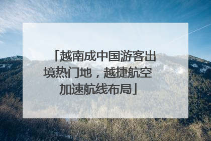 越南成中国游客出境热门地，越捷航空加速航线布局
