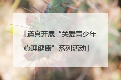 道真开展“关爱青少年心理健康”系列活动