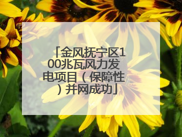 金风抚宁区100兆瓦风力发电项目（保障性）并网成功
