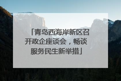 青岛西海岸新区召开政企座谈会，畅谈服务民生新举措
