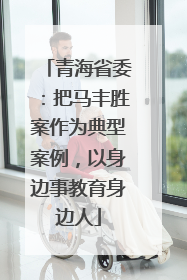 青海省委：把马丰胜案作为典型案例，以身边事教育身边人