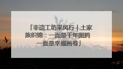 非遗工坊采风行｜土家族织锦：一面是千年图腾 一面是幸福画卷