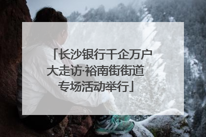 长沙银行千企万户大走访·裕南街街道专场活动举行