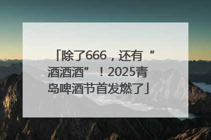 除了666，还有“酒酒酒”！2025青岛啤酒节首发燃了