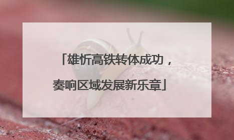 雄忻高铁转体成功，奏响区域发展新乐章