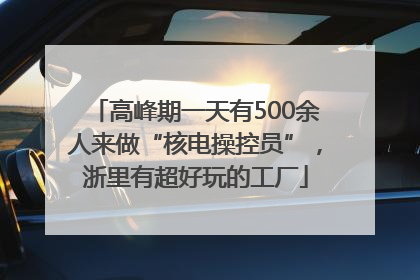 高峰期一天有500余人来做“核电操控员”，浙里有超好玩的工厂