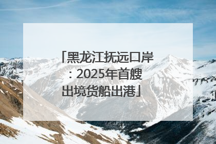 黑龙江抚远口岸：2025年首艘出境货船出港