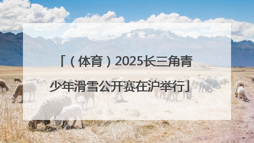 （体育）2025长三角青少年滑雪公开赛在沪举行