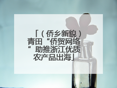 （侨乡新貌）青田“侨贸网络”助推浙江优质农产品出海