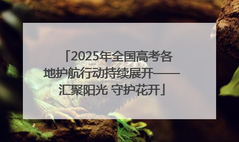 2025年全国高考各地护航行动持续展开——汇聚阳光 守护花开
