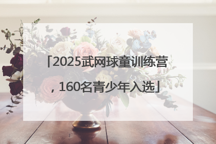 2025武网球童训练营，160名青少年入选