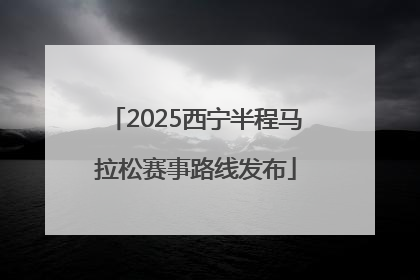 2025西宁半程马拉松赛事路线发布