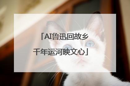 AI鲁迅回故乡千年运河映文心